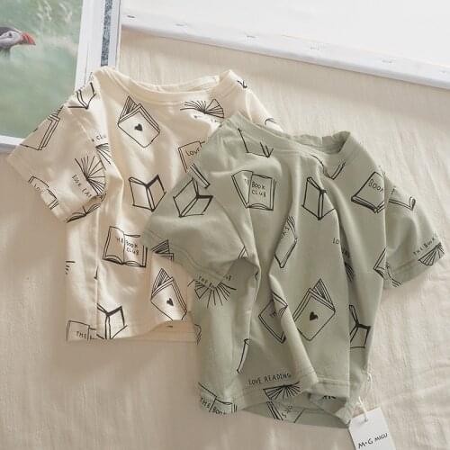 Summer Toddler Boys T-shirts Casual Printed Short Sleeve Shirt For Girl Kids Clothing Baby Child Tshirt 2 3 4 5 6 Years Baby Tee