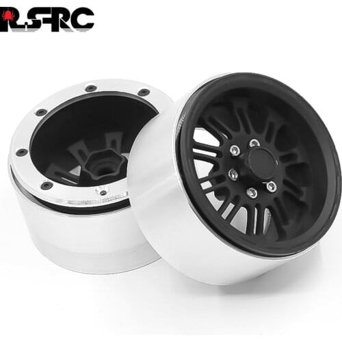 2PCS Metal Wheel Hub 2.2 Beadlock Wheel Rim for 1:10 RC Crawler Axial SCX10 SCX10 II 90046 AXI03007 Traxxas TRX-4