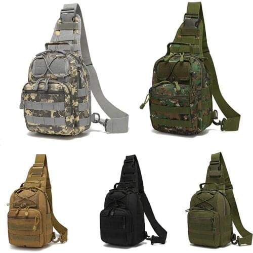 Mens Tactical Military Oxford Crossbody Shoulder Bag Chest Pack Camping Hiking Backpack Outdoor Sports Travel Handbag