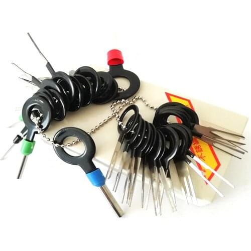 44 PCS SET Car Wire Terminal Removal Tool Kit Wiring Connector Pin Extractor Puller Kit