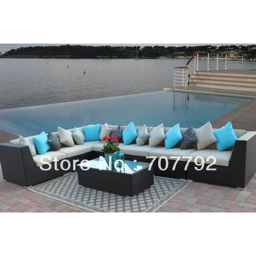 New desgin outdoor rattan furniture sofa set