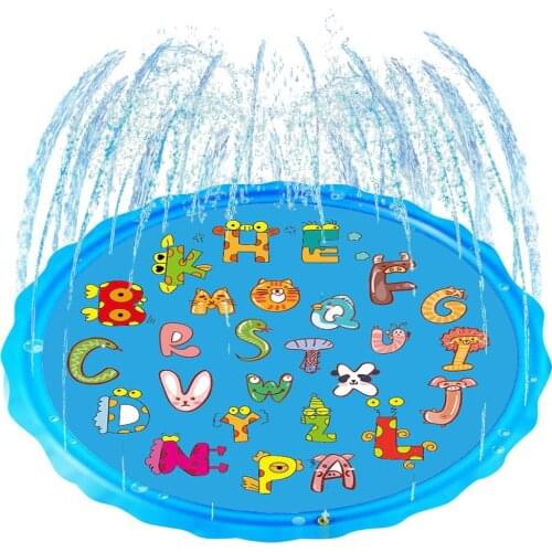 Inflatable Splash Sprinkler Pad 3-in-1 Water Play Mat For Kids Wading Pool Inflatable Water Toy For Outdoor Swimming Pool Beach