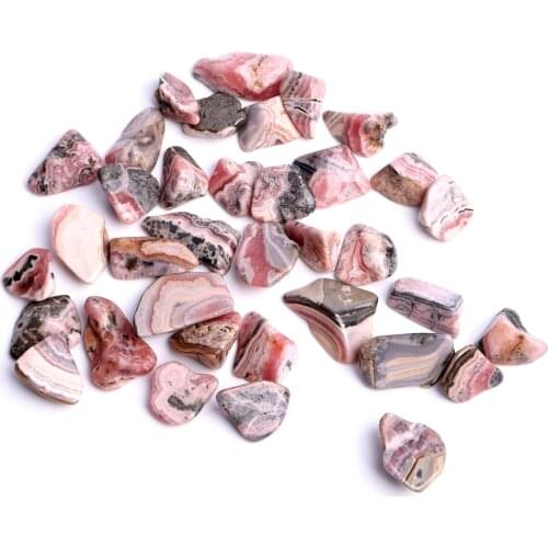 100g Natural Red Rhodochrosite Gravels Tumbled Polished Strip Crystal Quartz Chips Rock Stone Specimen Minerals Healing
