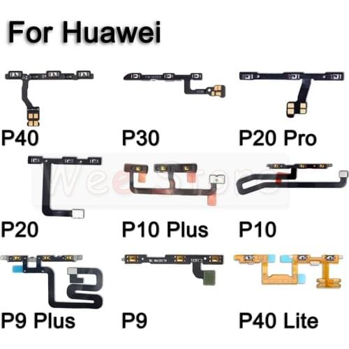 Volume Power Button key Flex Cable For Huawei P9 P10 P20 P30 P40 Lite Pro Plus Original Power Flex