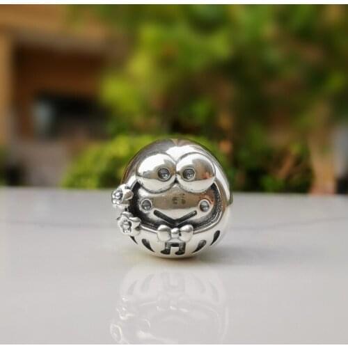 Genuine 925 Sterling Silver Frog Bead Charms Fit Original Brand Bracelet Jewelry Vintage Bead for Jewelry Making Fashion Jewelry