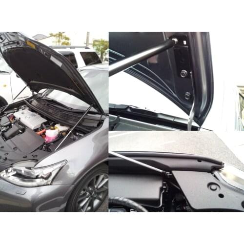 For Lexus CT ZWA10 2011-present Front Bonnet Hood Modify Gas Struts Carbon Fiber Spring Damper Lift Support Absorber