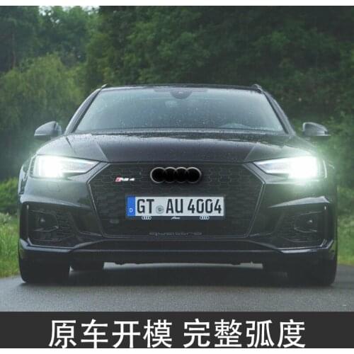Suitable for New 17-21 Audi A4l Rs4 Big Surround Modified with Front Bumper Honeycomb Mesh S4 Rear Lip Kit