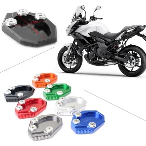 For Kawasaki VERSYS 650 2010-2014 & KLX250 2009-2014 CNC Motorcycle Kickstand Foot Side Stand Extension Pad Support Plate