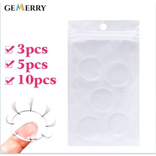 10 PCS Eyelash Extension Supplies Easy Fan Lash Pads Volume Fan Patches Eyelash Make Fans Eyelash Display Holder Makeup Tools