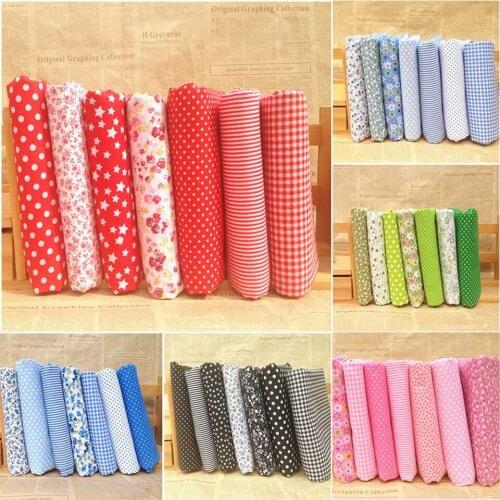 Handmade DIY Sewing Patchwork Floral Print High Quality Mixed Style Children Kids Cloth Material For Sewing Dress Cotton Fabric