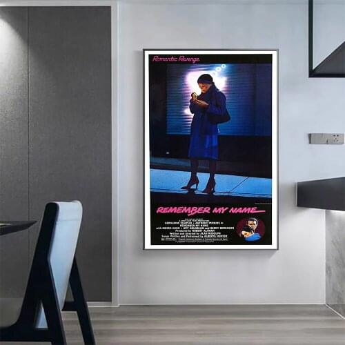 V0372 Remember My Name Vintage Classic Movie Wall Silk Cloth HD Poster Art Home Decoration Gift