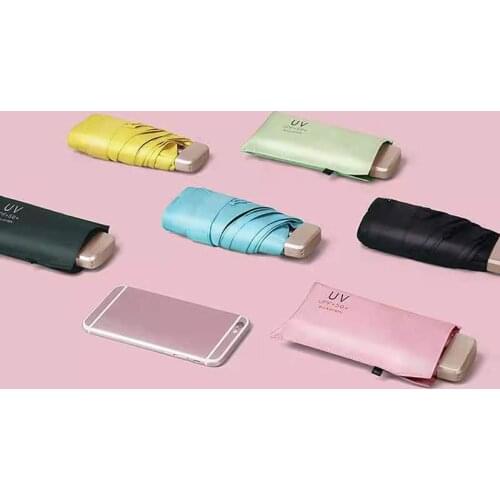 Women Rain Umbrella Portable Foldable Pocket Mini Umbrellas Ultra-light Rainproof Sunscreen And UV Protection Beach Umbrella