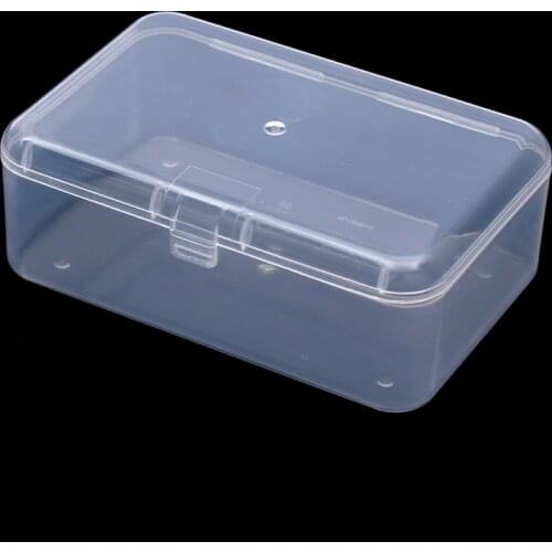 1 PC Transparent Plastic Storage Box Clear Square Multipurpose Display Case Plastic Jewelry Storage Boxes Home Decoration