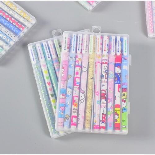 20 Pcs Pen (2 Box) Colors Office Stationery Creative Gel Pen Set Ten Sticks Cute Signature Pen Cute Stationary for School