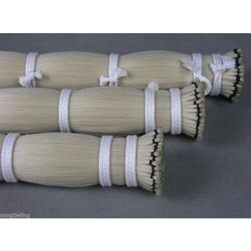 250g AAA violin viola cello Mongolia natural white bow hair horse tail 80-85cm
