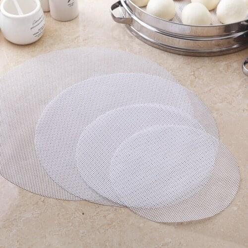 5PCS Anti-Stick Biscuit Dessert Steamer Mat Cheese Clothes Non-Stick Steamer Silicone Steamer Mat