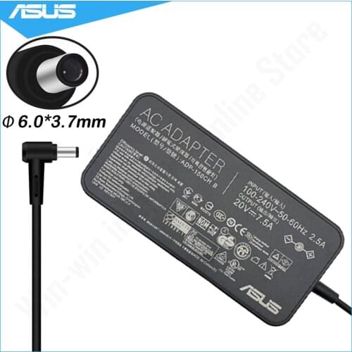 Asus Laptop Adapter 20V 7.5A 150W 6.0*3.7mm AC Power Charger For Asus TUF Gaming FX505 FX505D K571L K571LI K571G K571GT Laptop