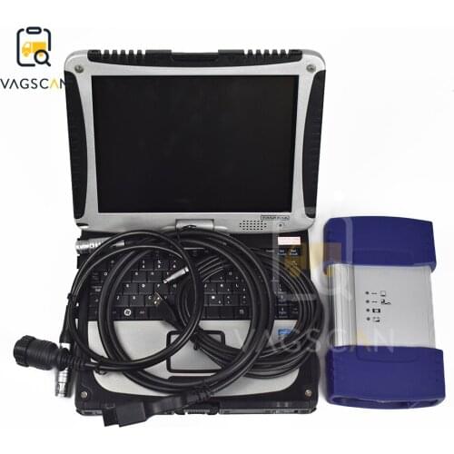 Auto Diagnostic Scanner for DAF Davie for Truck Diagnostic tool VCI5600 MUX + Diagnostic laptop cf 19/cf c2/cf 52/cf 53