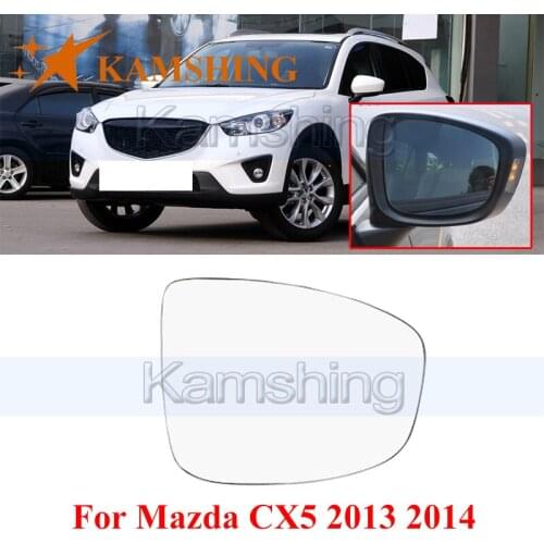 Kamshing For Mazda CX-5 CX5 2013 2014 Car Outside Rearview Mirror Glass Side Rear view mirror Lens mirror glass With Heating