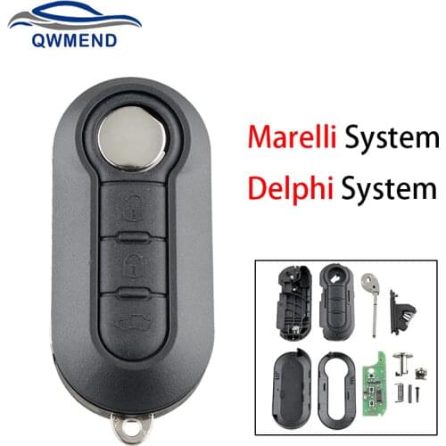 MarelliBSI or DelphiBSI Remote Car Key for Fiat 500L MPV Ducato 500 Grande Punto Doblo Qubo For Citroen Jumper For Peugeot Boxer