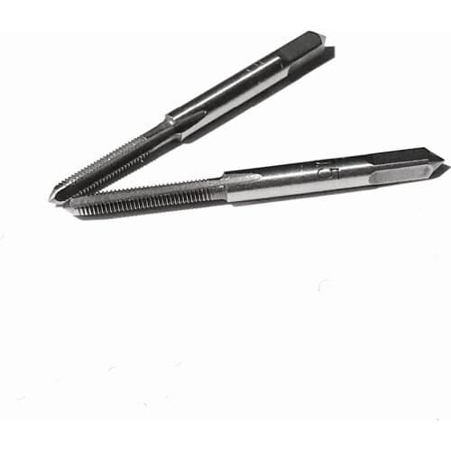 Free shipping 2PCS of 9SiCr steel made Metric standard M3-M16 Manual straight Tap hand screw Taps for manual making workpiece