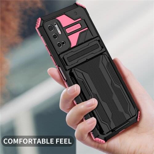 Poco X3 Pro 2021 Shockproof Case for Xiaomi Pocophone M3 M 3 Back Case Detachable Card Holder Funda Poco X3 NFC X 3 Pro Fundas