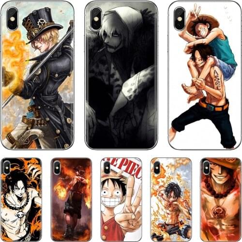 For Xiaomi Mi 5X 6X Mix 1 2 2S 3 Mi5 Mi5S Mi6 Mi3 Mi4 poco X3 nfc F2 Pro M3 Anime One Piece Portgas Monkey Luffy TPU Case