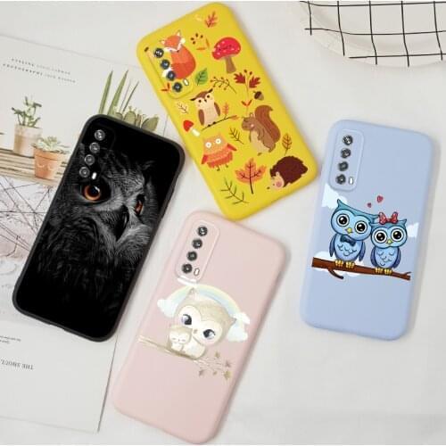 Lovely Owl Funda For Huawei P Smart 2021 2019 Z Y7A Y9 Prime 2019 Case Cover Silicone Cartoon Cute For Huawei PSmart 2019 TPU