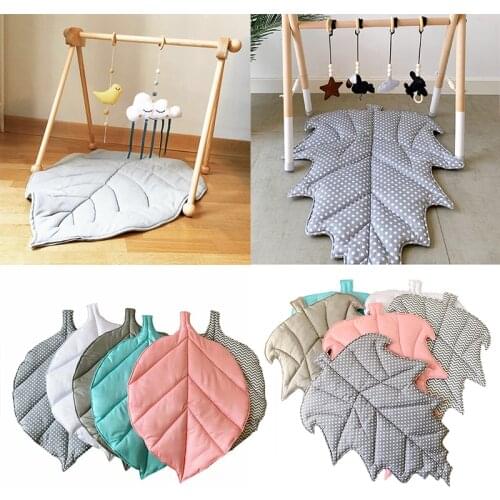 Baby Carpet Play Mat Cotton Children Tree Leaf Shape Floor Playmat Soft Climbing Gym Pad Padded For Infant Room Decoration Child