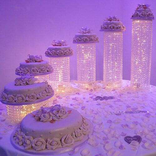 DZ6pcs Deluxe Master decoration Luxury Birthday gift table centerpiece wedding cake stand Party Cake Display cupcake display