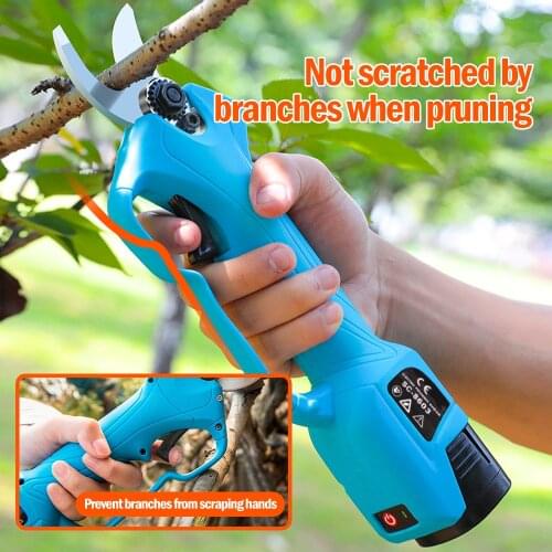 Electric Pruner Li-ion Cordless Electric Pruning Shears Secateur Branch Cutter Fruit Pruning Garden Power Tool