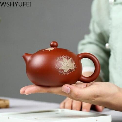 Yixing tea pot purple clay filter xishi teapots Dahongpao Handmade Raw ore beauty kettle customized gifts Authentic 270ml