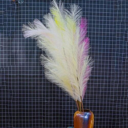 80cm Simulation Reed Home Wedding Simulation Pampas Reed Decoration Ornaments Fake Flower Reed Floor Green Plant Reed Simulation