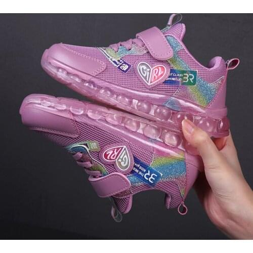 Hot Children Tennis Purple Flats Girls Sneakers Baby Kindergarten Breathable Outdoor Casual Sports Shoes Girl Zapatillas Kids