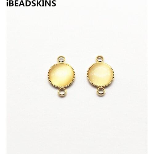 New arrival! 18x12mm 50pcs Copper/Resin Round shape Connectors for Earrings parts,hand Made Earrings Findings Jewelry DIY