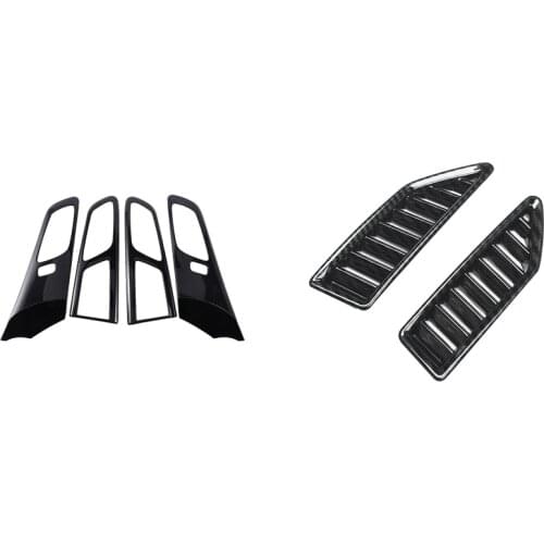 Door Handle Panel Strip Frame for Ford Ranger / Everest 2015-2021 & Air Outlet Vent on the Dashboard Frame Cover