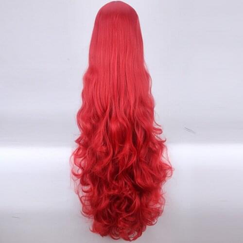 Land of the Lustrous Padparadscha Cosplay Wig 110cm red wavy Synthetic Hair Houseki no Kuni Bort Country of Jewels Cosplay Wigs