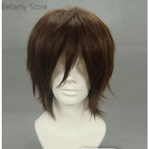 Cosplay Wig Inspired by Code Geass-Kururugi Suzaku short brown wigs