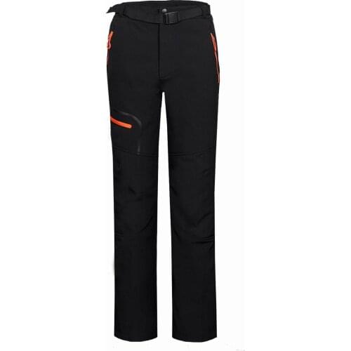 Hiking pants men Fleece inside soft shell pants Autumn winter Outdoor sports camping trekking waterproof windproof ski trousers