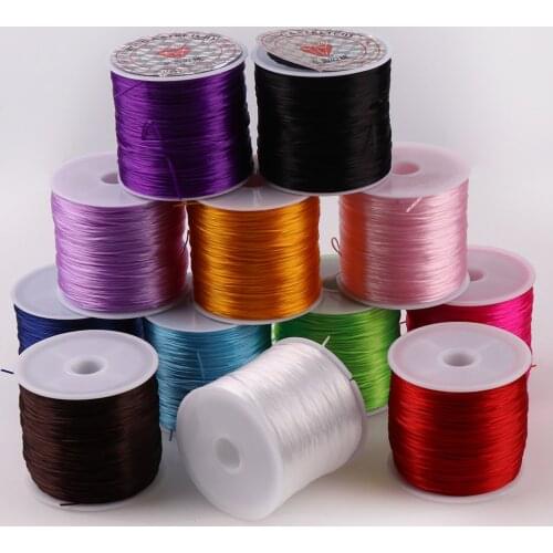 50 Meters Crystal Elastic Beading Stretch Cord Line Transparent Wire Cord String Thread For Necklace Bracelet Jewelry Making