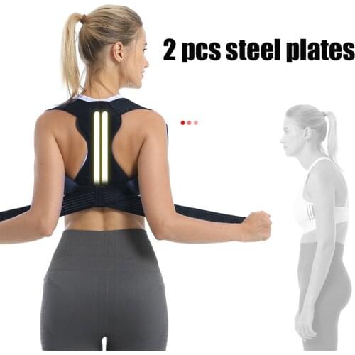 Adjustable Back Posture Corrector Clavicle Spine Back Shoulder Lumbar Posture Correction Brace Support Belt Y17