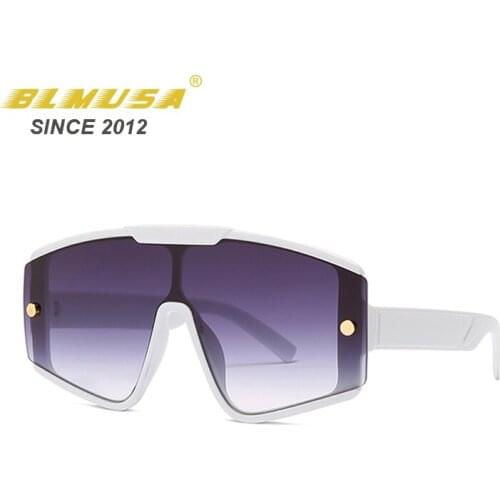 BLMUSA New Oversized Sunglasses Women Style Goggles Female One Piece Anti-UV Glasses Men UV400 Designer Eyeglasses Gafas De Sol