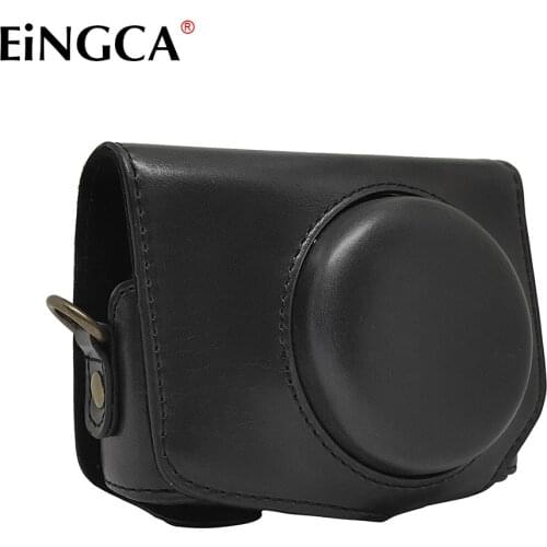 Camera Video Bag PU Hard 1/4 Screw Mount Fits for Canon Powershot G7X Case Accessories