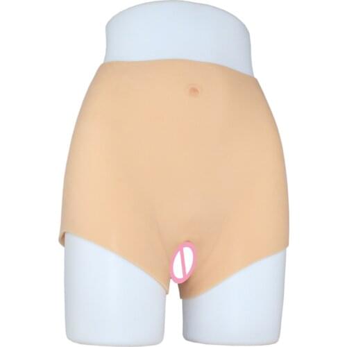 RAOPIN Crossdressing Pants Silicone Realistic Vagina Panties Crossdresser Artificial Sexy Fake Pussy Underwear Transgender Tits