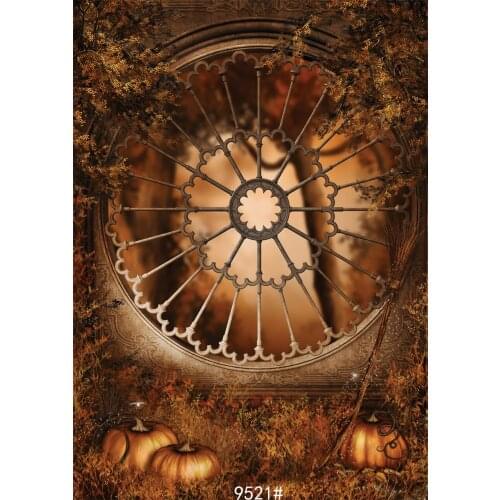 Pumpkin Halloween Vinyl Studio Backdrop Computer Printed Photography Prop Photo Background for Kids Party Photo Shooting
