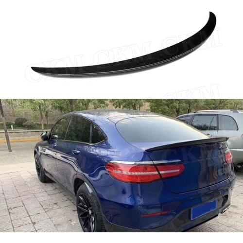 W253 Carbon Fiber Rear Spoiler for Mercedes Benz GLC Class Coupe C253 GLC250 GLC300 GLC350 2016 2017 2018 2019 Car Styling