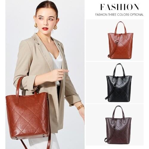 Woman leather shoulder bag strap designer solid small Square crossbody Bag 2020 summer Ladies vintage handbags Fashion Womens