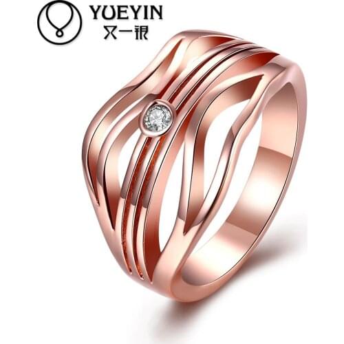 Womens jewelry gold color rings fashion jewelry anel feminino Rhinestone Newdesigns rings Factory price cheap