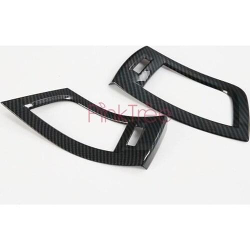 2015-2019 Carbon Fiber Color Air Vent Cover Tirm For Toyota Alphard VELLFIRE 30 Car Styling Accessories