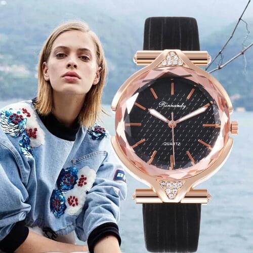 2020 Ladies Watches Top Brand Luxury Quartz Watch Women Leather Fashion Dress Watches Casual Wristwatch Gifts Jeans For Women
